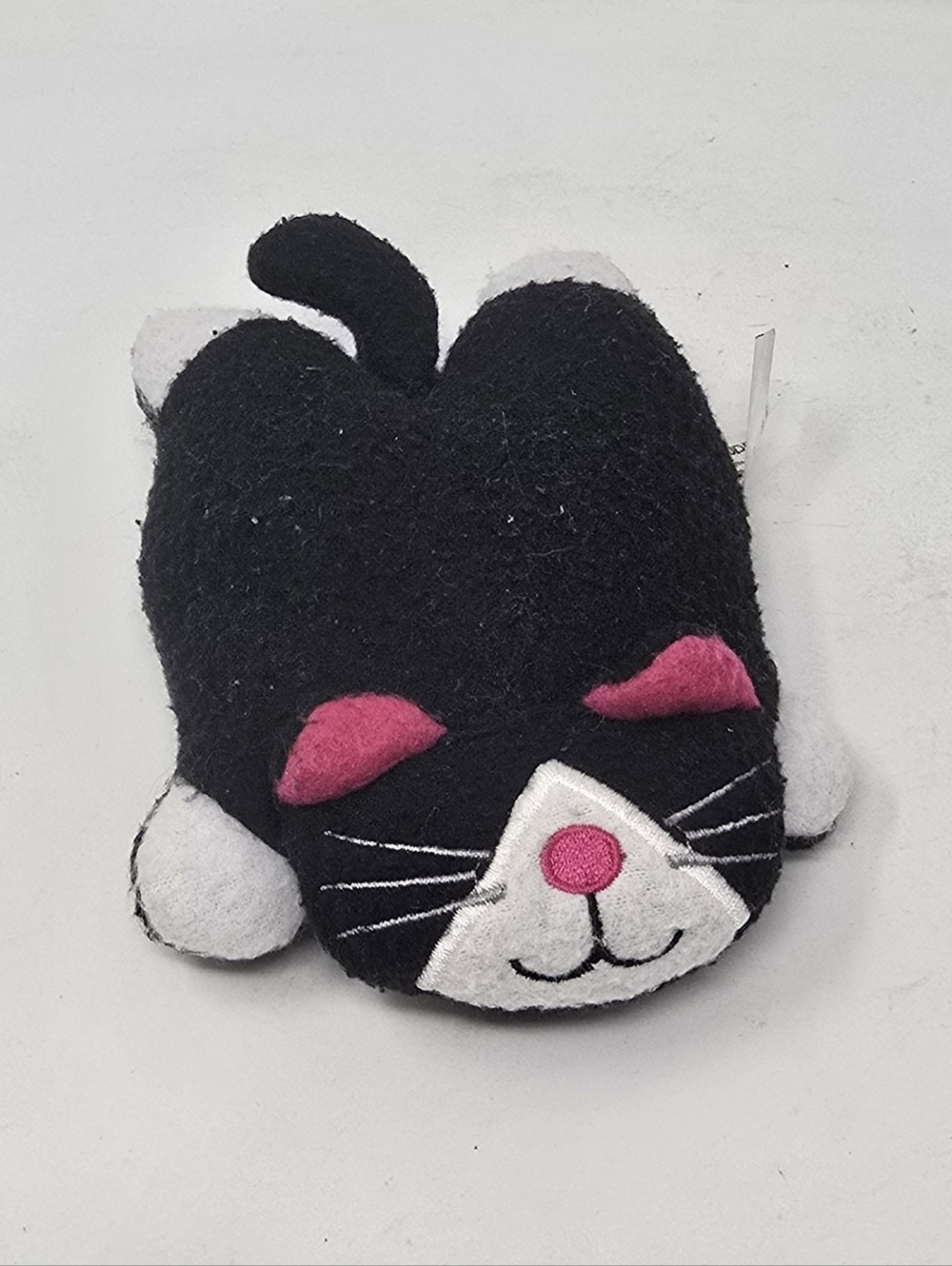 Vtg Crown Craft Pillow Buddies babies Tobie The Cat 1996 beanbag plush animal.